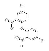 4-bromo-1-(4-bromo-2-nitro-phenoxy)-2-nitro-benzene结构式