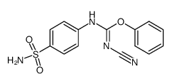 N-[4-(aminosulfonyl)phenyl]-N'-cyanocarbamidic acid phenyl ester Structure