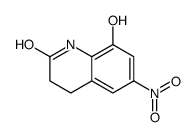 8-hydroxy-6-nitro-3,4-dihydro-1H-quinolin-2-one结构式