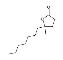 5-heptyl-5-methyl-dihydro-furan-2-one结构式