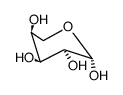 beta-L-Ribopyranose (9CI) Structure