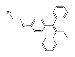 (Z)-(1-(4-(2-bromoethoxy)phenyl)but-1-ene-1,2-diyl)dibenzene Structure