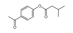 4-acetylphenyl 3-methylbutanoate结构式