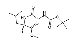 N-Boc-Gly-L-Leu methyl ester Structure