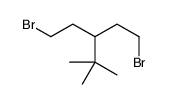 1-bromo-3-(2-bromoethyl)-4,4-dimethylpentane Structure