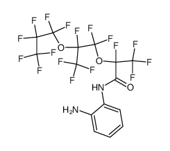N-(2-aminophenyl)-2,3,3,3-tetrafluoro-2-(1,1,2,3,3,3-hexafluoro-2-(perfluoropropoxy)propoxy)propanamide结构式
