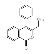 3-ethyl-4-phenyl-isochromen-1-one结构式