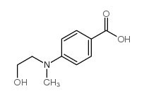 4-[(2-羟基乙基)(甲基)氨基]苯甲酸结构式