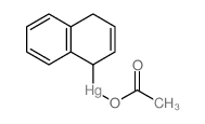 acetyloxy(1,4-dihydronaphthalen-1-yl)mercury Structure
