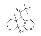 1-((4aS,9aR)-4a-hydroxy-1,2,3,4,4a,9a-hexahydro-9H-carbazol-9-yl)-2,2-dimethylpropan-1-one结构式