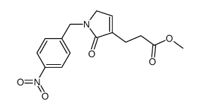 3-[1-(4-nitro-benzyl)-2-oxo-2,5-dihydro-1H-pyrrol-3-yl]-propionic acid methyl ester Structure