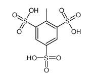 2-methylbenzene-1,3,5-trisulfonic acid Structure