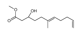 methyl (3R)-3-hydroxy-6-methylundeca-6,10-dienoate Structure