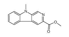 9-甲基-9h-吡啶并[3,4-b]吲哚-3-羧酸甲酯结构式
