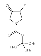N-Boc-3-氟-4-氧代吡咯烷结构式