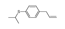 p-(allyl)phenyl i-propyl sulphide Structure