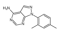 1-(2,4-二甲基苯基)-1H-吡唑并[3,4-d]嘧啶-4-胺结构式