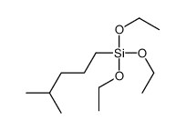 triethoxy(4-methylpentyl)silane Structure
