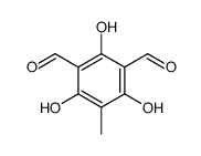 2,4,6-trihydroxy-5-methylbenzene-1,3-dicarbaldehyde结构式