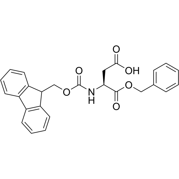 Fmoc-L-天冬氨酸-1-苄脂结构式