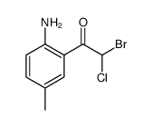 Acetophenone,2-amino--alpha--bromo--alpha--chloro-5-methyl- (1CI)结构式
