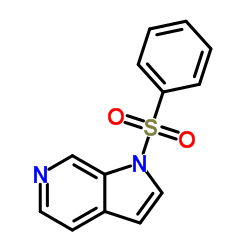 1-(苯磺酰)-1H-吡咯并[2,3-C]吡啶结构式