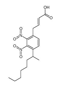2,6-DINITRO-4-(1-METHYLHEPTYL)-PHENYLCROTONATE Structure