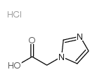 1H-咪唑-1-乙酸盐酸盐结构式