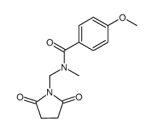 N-methyl-N-succinimidomethyl-p-methoxybenzamide Structure