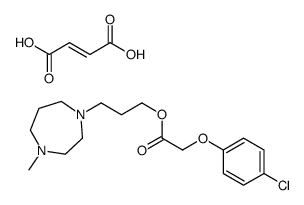 (Z)-but-2-enedioate,3-(4-methyl-1,4-diazepane-1,4-diium-1-yl)propyl 2-(4-chlorophenoxy)acetate Structure