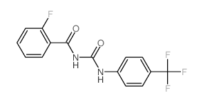 2-fluoro-N-[[4-(trifluoromethyl)phenyl]carbamoyl]benzamide Structure