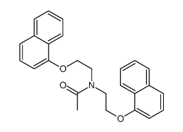 N,N-bis(2-naphthalen-1-yloxyethyl)acetamide Structure