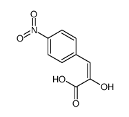 2-hydroxy-3-(4-nitrophenyl)prop-2-enoic acid Structure