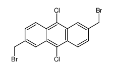 9,10-Dichloro-2,6-bis(bromomethyl)anthracene Structure