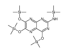 N-trimethylsilyl-4,6,7-tris(trimethylsilyloxy)pteridin-2-amine结构式