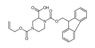 1-(9-H-芴-9-甲基)氢哌嗪-1,2,4-三羧酸-4-烯丙酯结构式