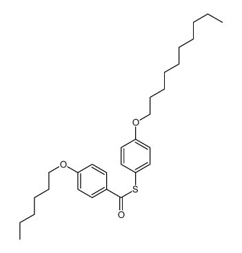 S-(4-decoxyphenyl) 4-hexoxybenzenecarbothioate结构式