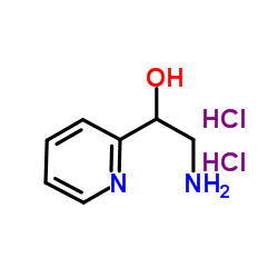 2-氨基-1-(2-吡啶基)乙醇二盐酸盐结构式