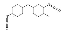 2-isocyanato-4-[(4-isocyanatocyclohexyl)methyl]-1-methylcyclohexane Structure