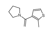 1-[1-(2-methylthiophen-3-yl)ethenyl]pyrrolidine结构式
