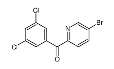 (5-bromopyridin-2-yl)-(3,5-dichlorophenyl)methanone Structure