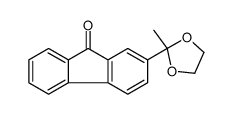 2-(2-methyl-1,3-dioxolan-2-yl)fluoren-9-one结构式