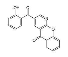 3-(2-hydroxybenzoyl)chromeno[2,3-b]pyridin-5-one Structure