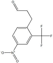 3-(4-nitro-2-(trifluoromethyl)phenyl)propionaldehyde Structure