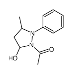 1-(5-hydroxy-3-methyl-2-phenylpyrazolidin-1-yl)ethanone结构式
