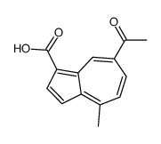7-acetyl-4-methylazulene-1-carboxylic acid Structure