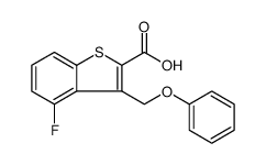 Benzo[b]thiophene-2-carboxylic acid, 4-fluoro-3-(phenoxymethyl) Structure