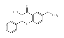 3-羟基-6-甲氧基黄酮结构式
