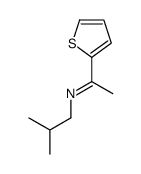 N-(2-methylpropyl)-1-thiophen-2-ylethanimine结构式