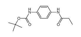 tert-butyl (4-propionamidophenyl)carbamate Structure